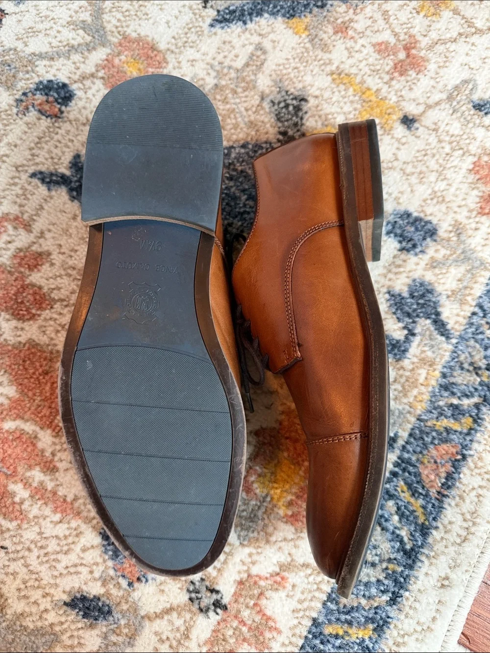 Vince Camino Men's Leather Derby Shoes in Brown